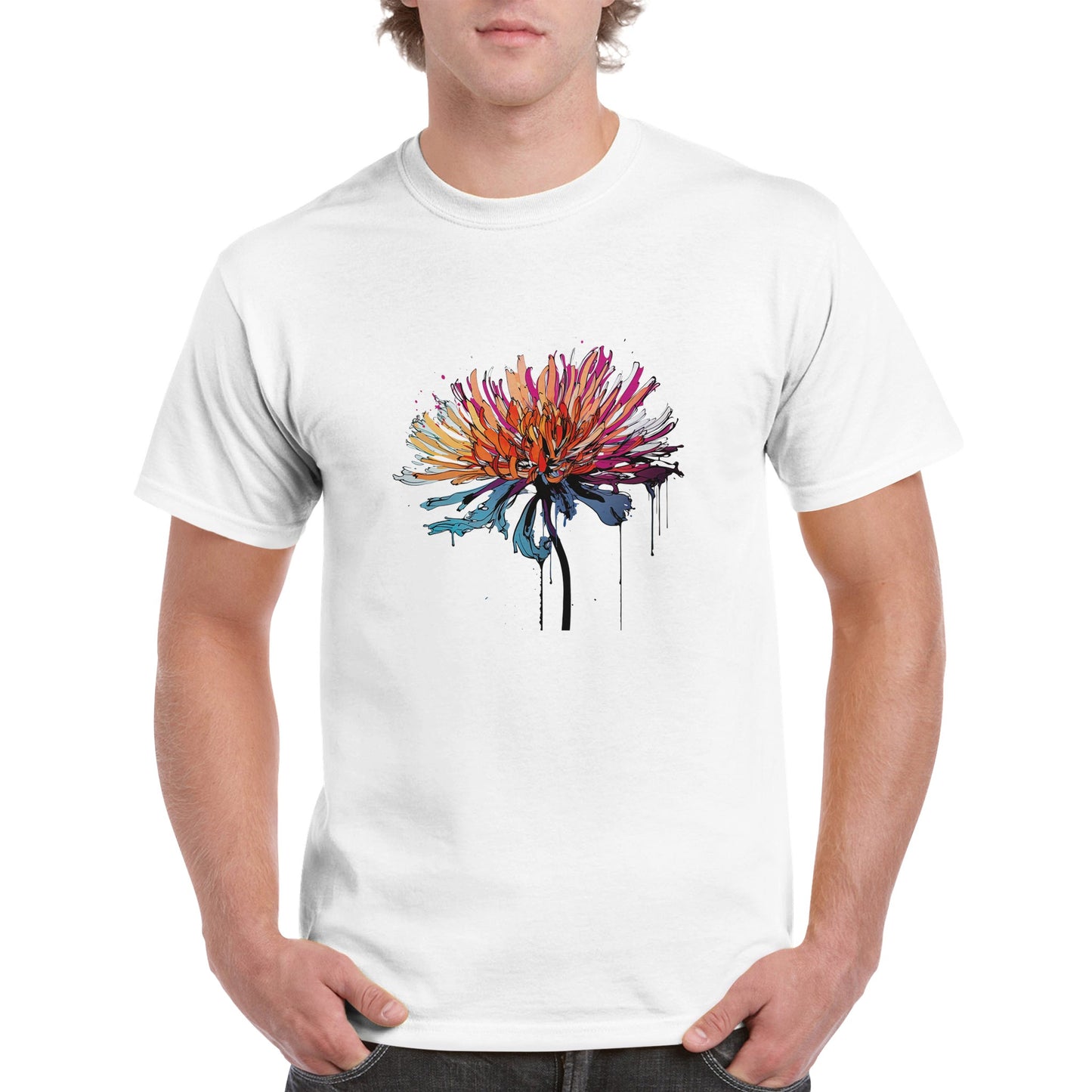 Chrysanthemum - Flower Power collection - Unisex Crewneck T-shirt